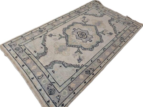 New Turkish Oushak Rug No 111 - Size 4.5x7.6