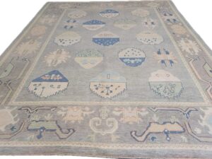 New Turkish Oushak Rug No:14-1 - Size 10.3x12