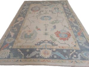 New Turkish Oushak Rug No 14 - Size 9x12.3