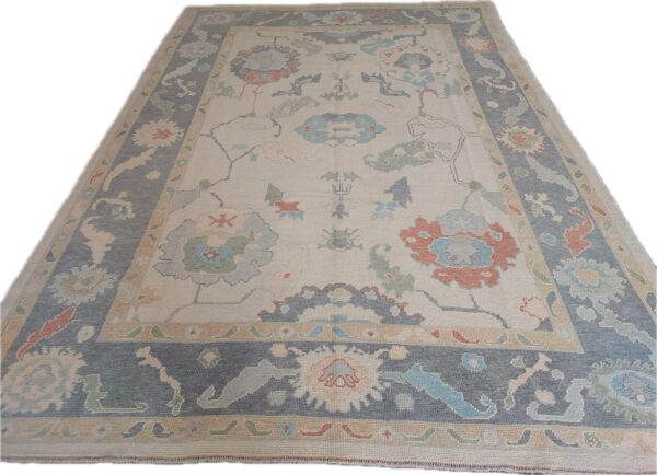 New Turkish Oushak Rug No 14 - Size 9x12.3