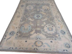 New Turkish Oushak Rug No 19 - Size 7.8x11