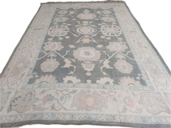 New Turkish Oushak Rug No 6 - Size 9.7x13.6